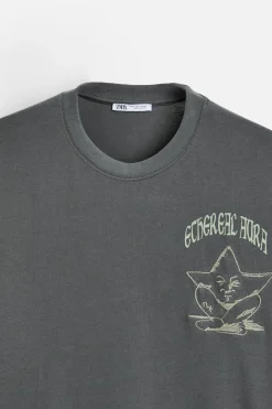 Hot CAMISETA ESTAMPADOS COMBINADOS Hombre Camisetas