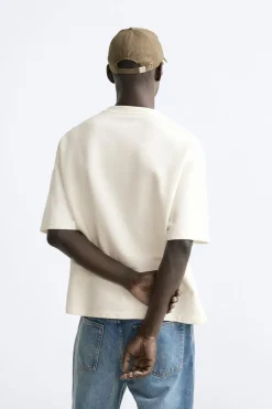 Sale CAMISETA ESTAMPADOS CONTRASTE Hombre Sudaderas|Camisetas