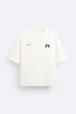 Sale CAMISETA ESTAMPADOS CONTRASTE Hombre Sudaderas|Camisetas