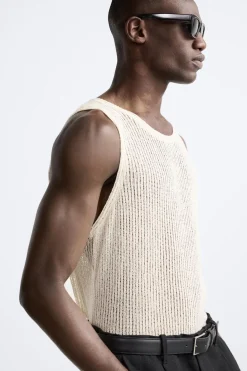 Clearance CAMISETA ESTRUCTURA CALADOS Hombre Jerséis / Chaquetas|Camisetas