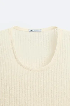 Clearance CAMISETA ESTRUCTURA CALADOS Hombre Jerséis / Chaquetas|Camisetas