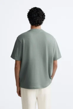 New CAMISETA ESTRUCTURA JACQUARD Hombre Camisetas