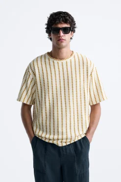 Online CAMISETA ESTRUCTURA RAYAS Hombre Camisetas