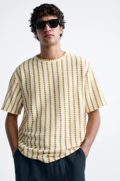 Online CAMISETA ESTRUCTURA RAYAS Hombre Camisetas