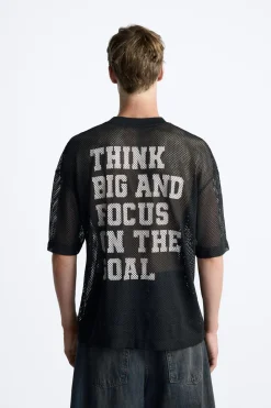 Online CAMISETA ESTRUCTURA RED TEXTOS Hombre Camisetas