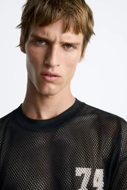 Online CAMISETA ESTRUCTURA RED TEXTOS Hombre Camisetas