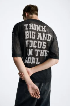 Online CAMISETA ESTRUCTURA RED TEXTOS Hombre Camisetas