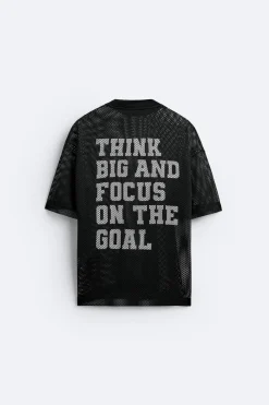 Online CAMISETA ESTRUCTURA RED TEXTOS Hombre Camisetas