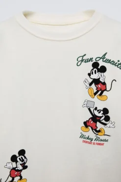 Niños ZARA 1½ - 6 Años·Camisetas|1½ - 6 Años·Licencias<CAMISETA FLOCK MICKEY MOUSE © DISNEY CALENTITO