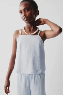 Niños ZARA 6 - 14 Años·Camisetas|6 - 14 Años·Total Look<CAMISETA FLUIDA TIRANTE TRENZADO