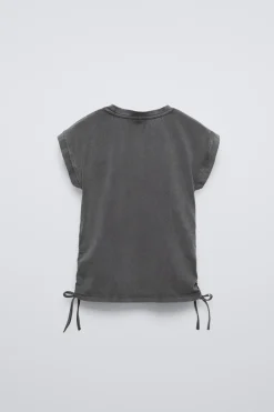 Niños ZARA 6 - 14 Años·Camisetas<CAMISETA FRUNCES BOTA STRASS