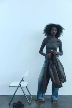 Online CAMISETA FRUNCES SOFT Mujer Camisetas