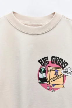 Niños ZARA 6 - 14 Años·Camisetas<CAMISETA GRÁFICO SPRAY