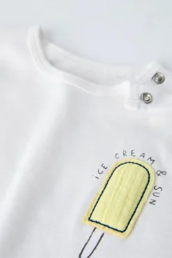 Niños ZARA 6 - 18 Meses·Camisetas<CAMISETA HELADO