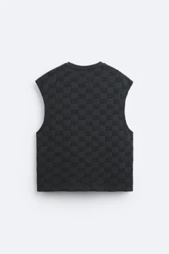 Best CAMISETA JACQUARD GEOMÉTRICO Hombre Jerséis / Chaquetas|Camisetas