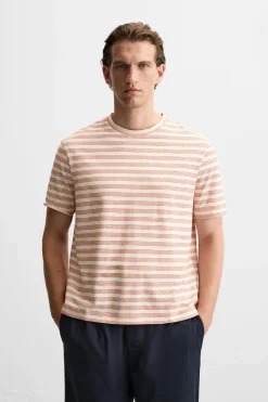 Hot CAMISETA JACQUARD RAYAS Hombre Camisetas