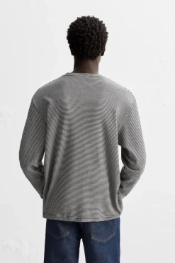 New CAMISETA JACQUARD RAYAS Hombre Camisetas