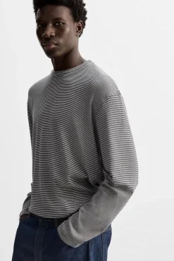 New CAMISETA JACQUARD RAYAS Hombre Camisetas