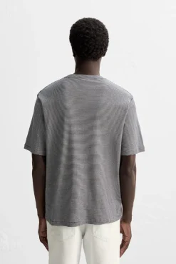 Discount CAMISETA JACQUARD RAYAS Hombre Camisetas