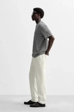 Discount CAMISETA JACQUARD RAYAS Hombre Camisetas