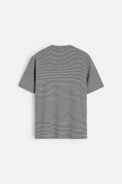 Discount CAMISETA JACQUARD RAYAS Hombre Camisetas