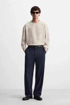 Discount CAMISETA JACQUARD RAYAS Hombre Camisetas