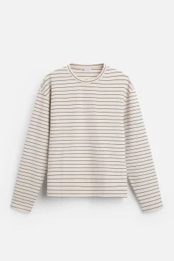 Discount CAMISETA JACQUARD RAYAS Hombre Camisetas