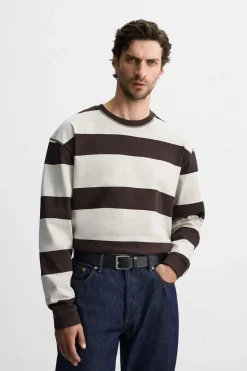 New CAMISETA JACQUARD RAYAS Hombre Camisetas