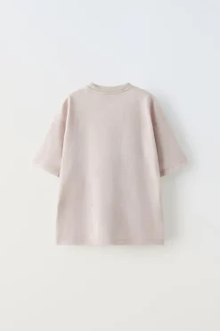 Niños ZARA 6 - 14 Años·Camisetas<CAMISETA LAVADA ETIQUETA