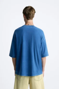 Clearance CAMISETA LAVADA TEXTO Hombre Camisetas