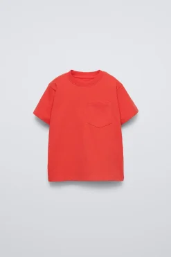 Niños ZARA 1½ - 6 Años·Camisetas|1½ - 6 Años·Camisetas<CAMISETA LISA BOLSILLO