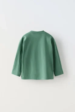 Niños ZARA 1½ - 6 Años·Camisetas|1½ - 6 Años·Camisetas<CAMISETA LISA BOLSILLO