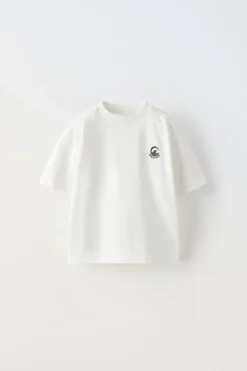 Niños ZARA 1½ - 6 Años·Camisetas|1½ - 6 Años·Chándal<CAMISETA LISA BORDADO
