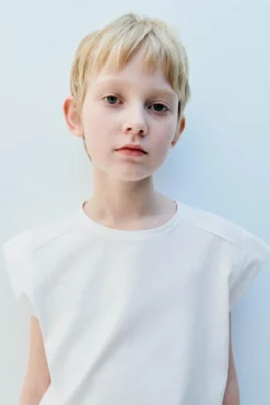 Niños ZARA 6 - 14 Años·Camisetas<CAMISETA LISA PESTAÑA