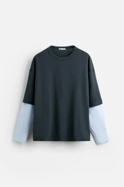 Clearance CAMISETA MANGA COMBINADA Hombre Camisetas