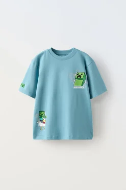 Niños ZARA 6 - 14 Años·Camisetas<CAMISETA MINECRAFT © MOJANG AB. ™