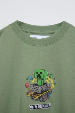 Niños ZARA 6 - 14 Años·Camisetas<CAMISETA MINECRAFT © MOJANG AB. ™
