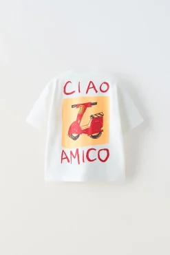 Niños ZARA 1½ - 6 Años·Camisetas|6 - 18 Meses·Camisetas<CAMISETA MOTOCICLETA