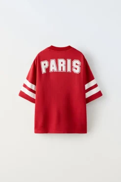Niños ZARA 6 - 14 Años·Camisetas<CAMISETA NÚMERO PARIS