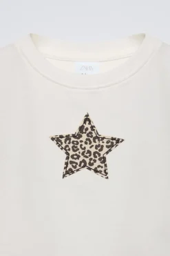 Niños ZARA 6 - 14 Años·Camisetas<CAMISETA PARCHE ANIMAL PRINT