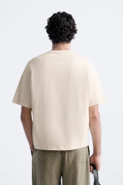 Fashion CAMISETA PARCHE COMBINADO Hombre Camisetas