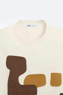 Fashion CAMISETA PARCHE COMBINADO Hombre Camisetas