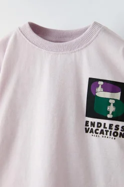 Niños ZARA 1½ - 6 Años·Camisetas|1½ - 6 Años·Camisetas<CAMISETA PARCHE SKATE