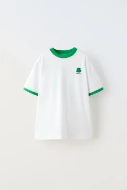 Niños ZARA 6 - 14 Años·Camisetas<CAMISETA PARCHE VIVOS
