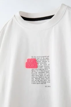 Niños ZARA 6 - 14 Años·Camisetas<CAMISETA PARCHES FLUOR