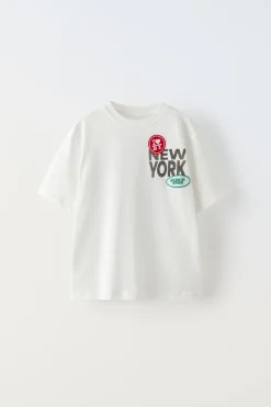 Niños ZARA 6 - 14 Años·Camisetas<CAMISETA PARCHES I LOVE NY ©