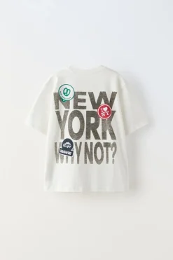 Niños ZARA 6 - 14 Años·Camisetas<CAMISETA PARCHES I LOVE NY ©
