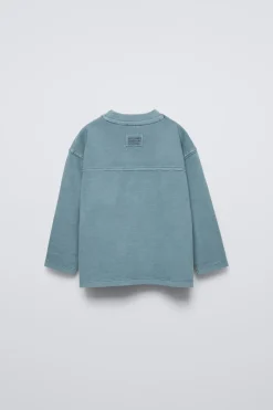 Niños ZARA 1½ - 6 Años·Camisetas|1½ - 6 Años·Camisetas<CAMISETA PESPUNTES GARMENT DYE