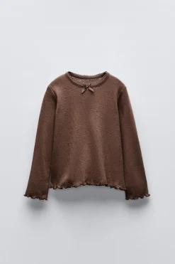 Niños ZARA 1½ - 6 Años·Camisetas|6 - 18 Meses·Camisetas<CAMISETA POINTELLE LACITO