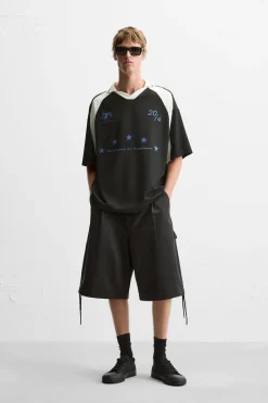 Online CAMISETA POLO COLOR BLOCK TEXTOS Hombre Camisetas|Polos